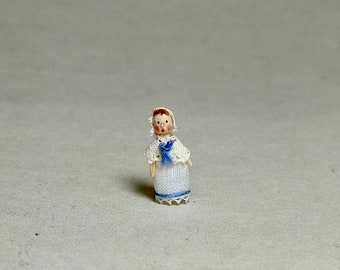 Mini Doll Queen Anne 1:12 scale. 12mm high
