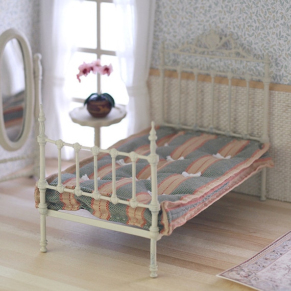 Melody Jane Lit Double Pour Maison De Poupée Miniature En Noyer