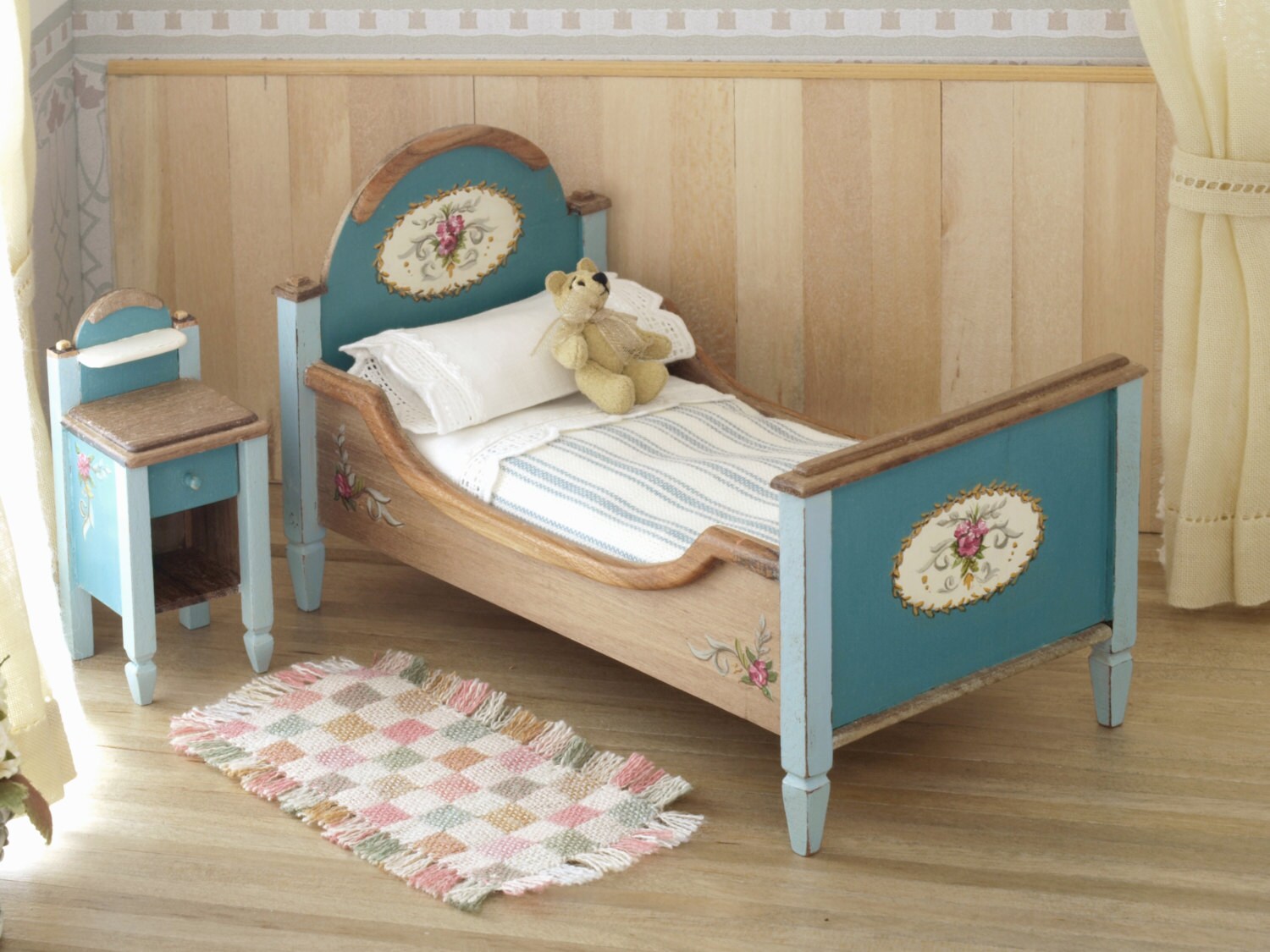 Children Bedroom Hand Made and Painted 112 Scale Miniature Etsy