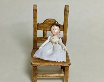 Miniature doll, reproduction of the old Grodnerthal dolls.