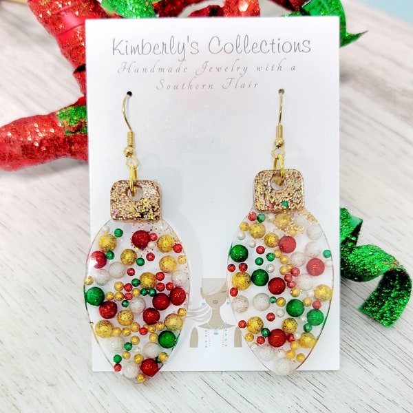 Christmas Light Earrings