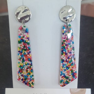 Sprinkle Resin Earrings