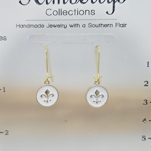 Simple/Elegant Fleur-de-lis Earrings