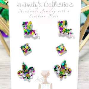 Mardi Gras Stud Set