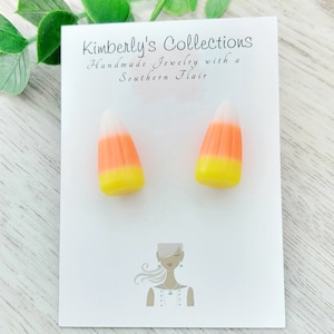 Realistic Candy Corn Studs