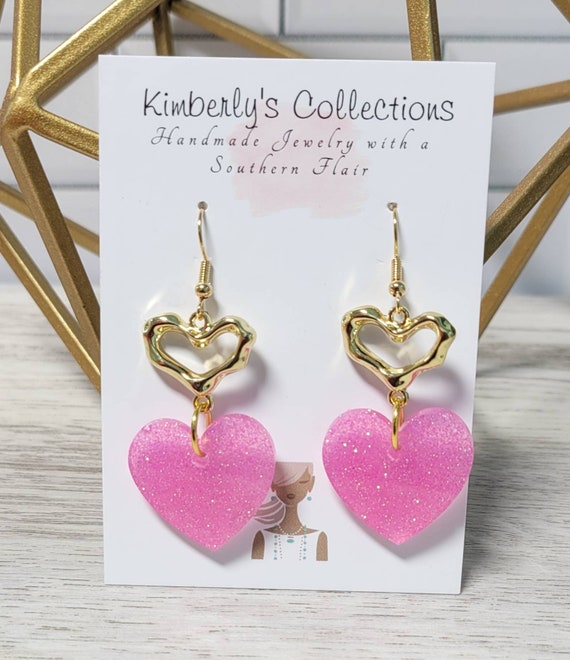 Etsy cheap heart earrings