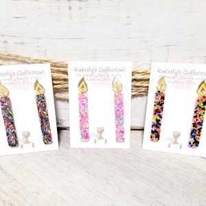 Birthday Candle Earrings