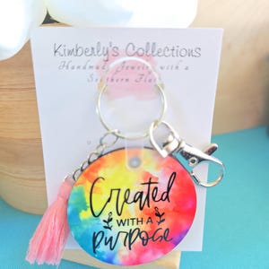 Colorful Faith Keychain