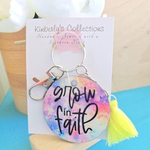 Colorful Faith Keychain