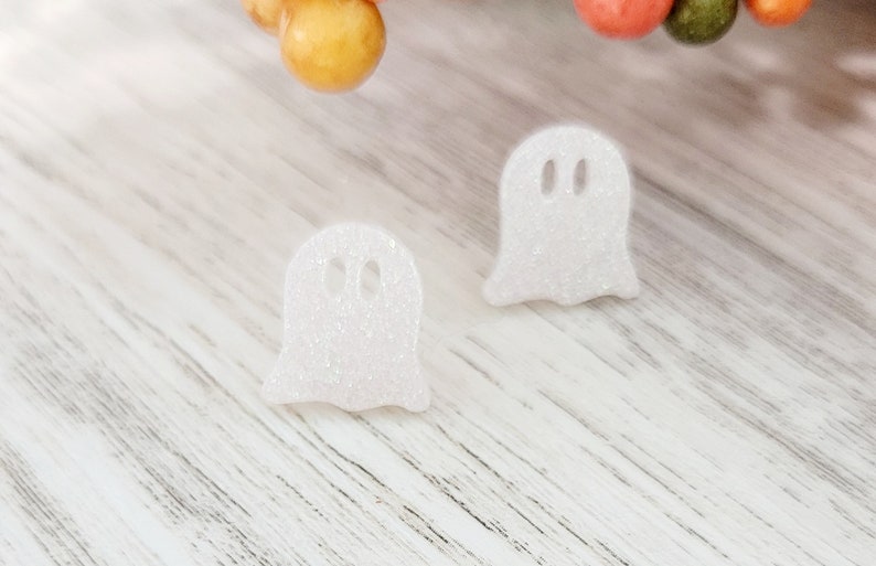 Sparkly Ghost Studs image 3