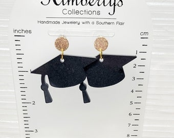 Graduation Cap Earrings