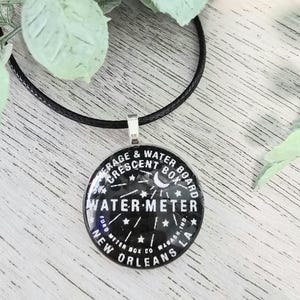 New Orleans Water Meter Glass Pendant