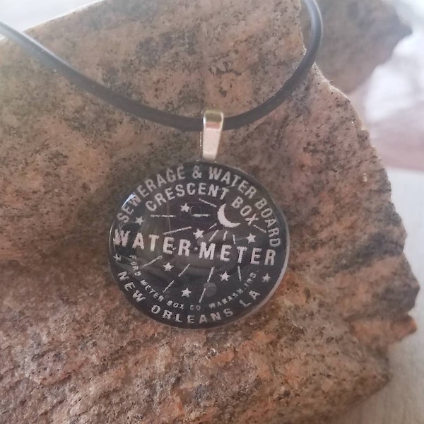 New Orleans Water Meter Glass Pendant