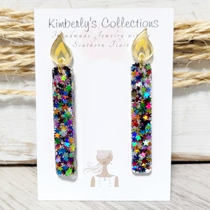 Birthday Candle Earrings