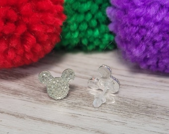Clear Mouse Studs