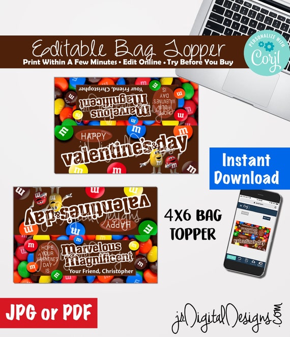 M&amp;M's Kids Valentine's Cards Printable M M's Valentine Cards for kids ...