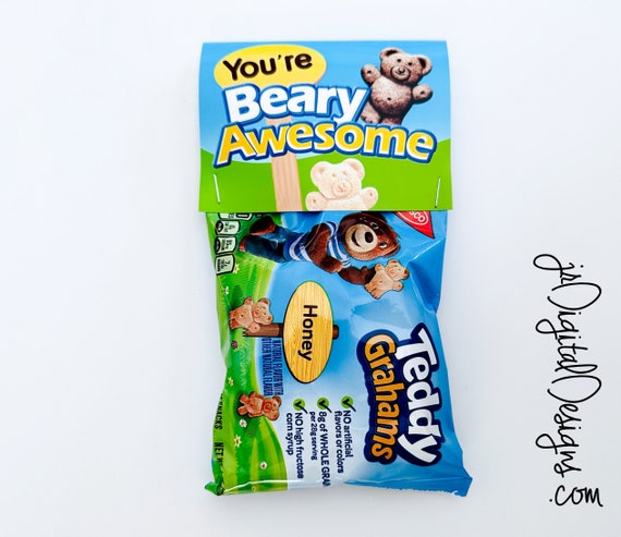 Teddy Grahams Valentine Printable Cards Teddy Grahams Valentine s Day 