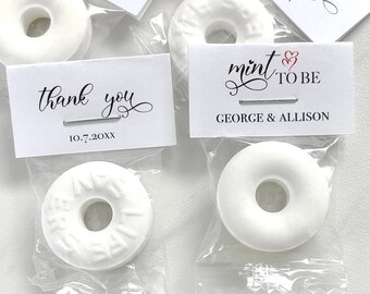 Personalized wedding mints, affordable wedding favors, mint to be favors, wedding candy, edible favors