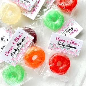 Candy baby shower favors, fully assembled and personalized, baby shower candy, affordable baby shower favors