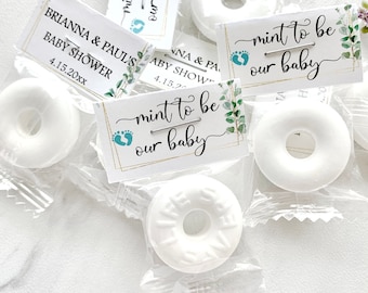 Personalized Baby Shower Mints: "Mint to Be" Favors