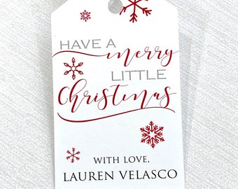 Personalized Christmas Gift Tags, Set of 12