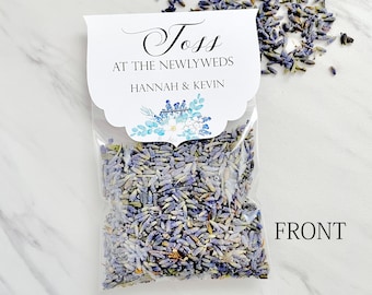 Personalized Lavender Toss Packets: Wedding Exit Toss