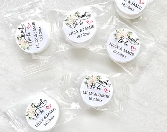 Personalized wedding mints, mint to be favors, wedding candy favors