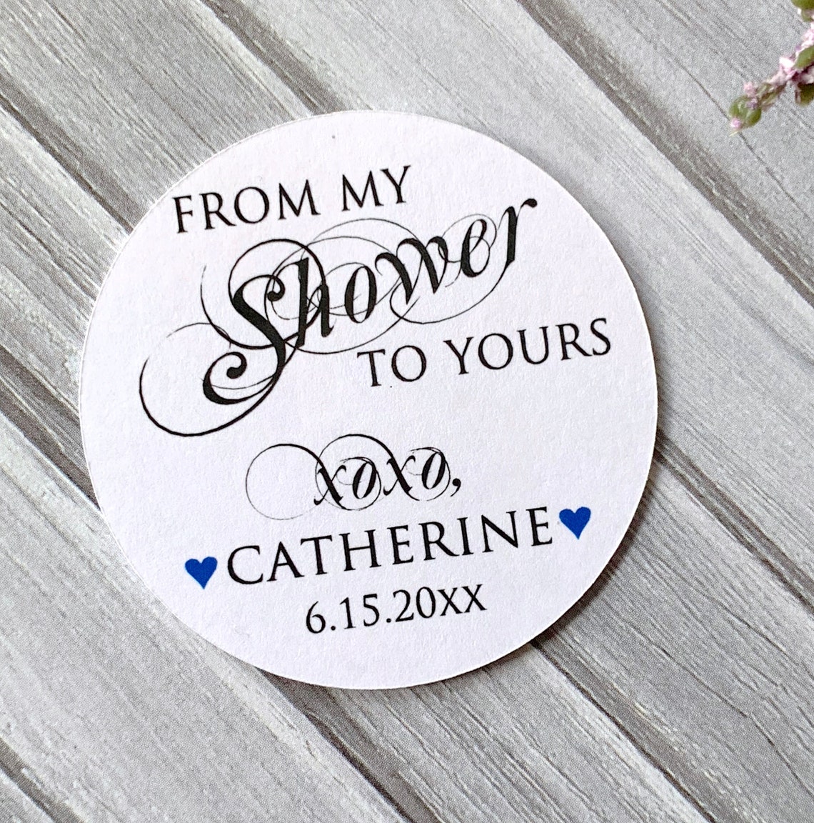 Bath Salts Stickers From My Shower to Yours Bridal Shower Etsy
