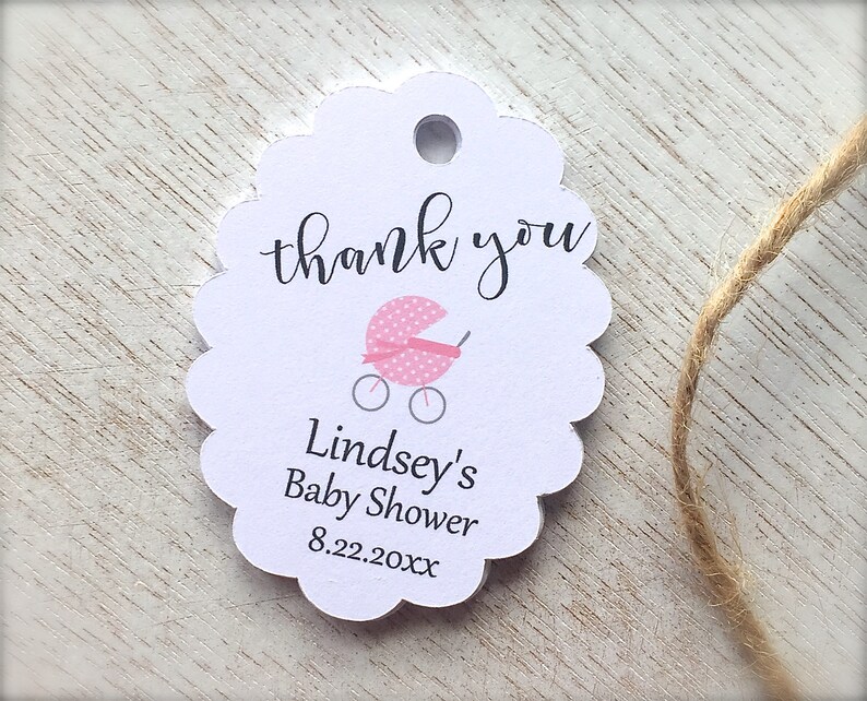 Baby Shower Tags Customized Baby Shower Tags Custom Favor Etsy