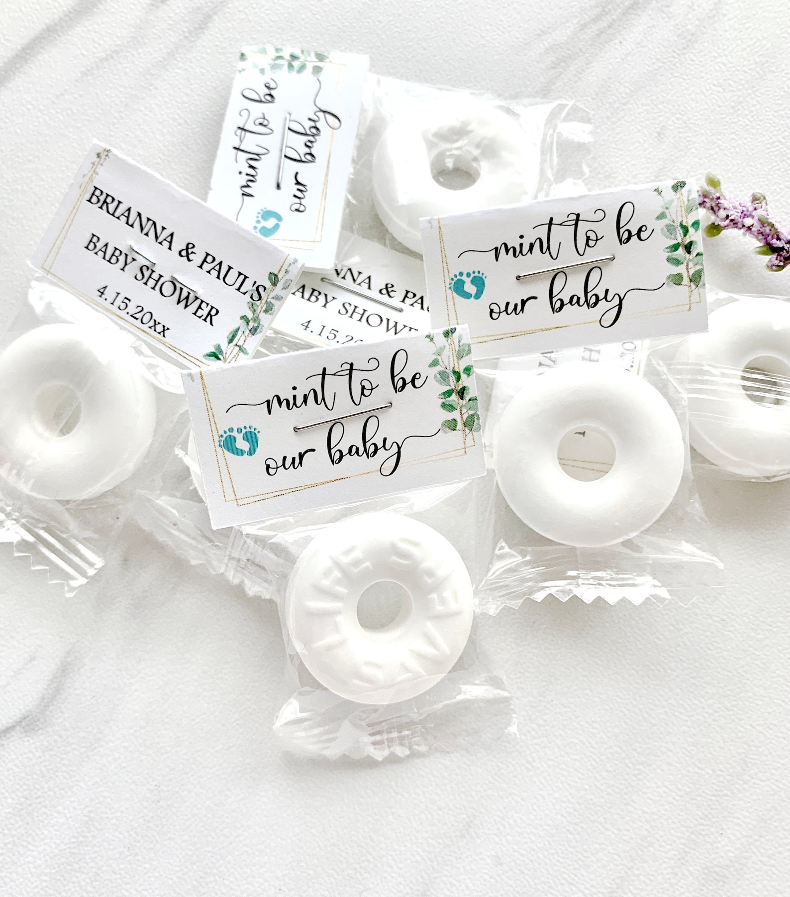 Baby shower mints personalized mint favors baby shower Etsy.de