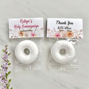 Communion Mint Mint Favors, Bridal Shower Favors, Holy Communion Mints, Baby Shower ...