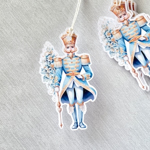 Nutcracker gift tags, labels for Christmas presents - set of 10