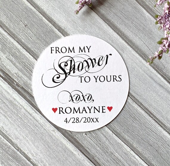 Bath Salts Stickers From My Shower to Yours Bridal Shower Etsy