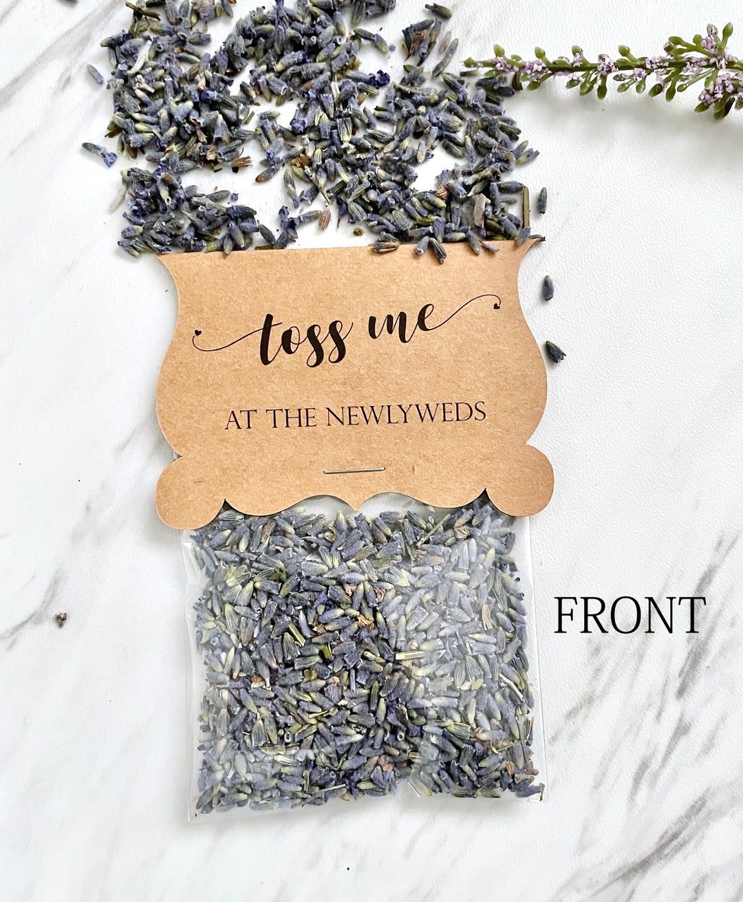 Personalized Confetti Toss, Wedding Lavender Packets, Wedding Exit Toss