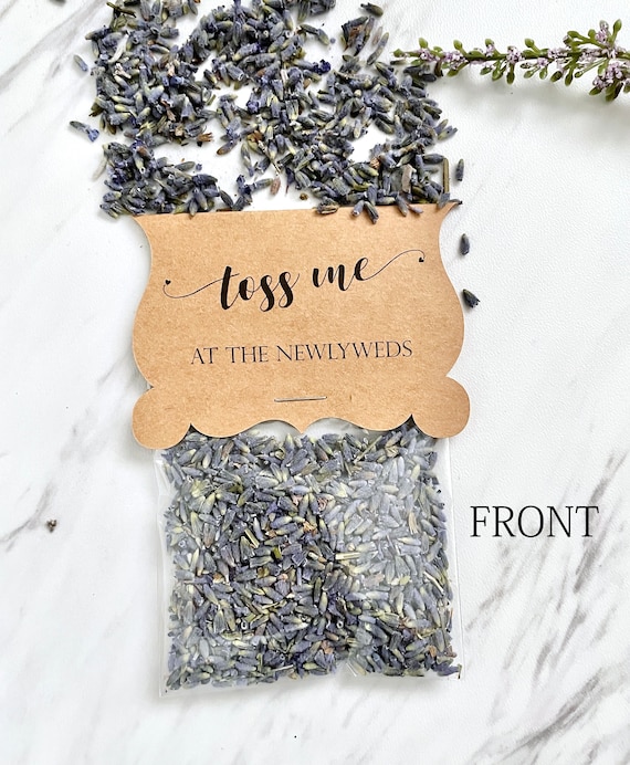 Personalized Confetti Toss Wedding Lavender Packets Wedding Etsy