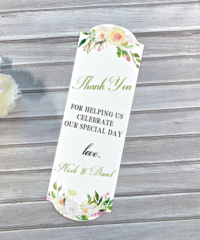 Bookmark Favors Wedding Bookmarks Personalized Book Signs - Etsy