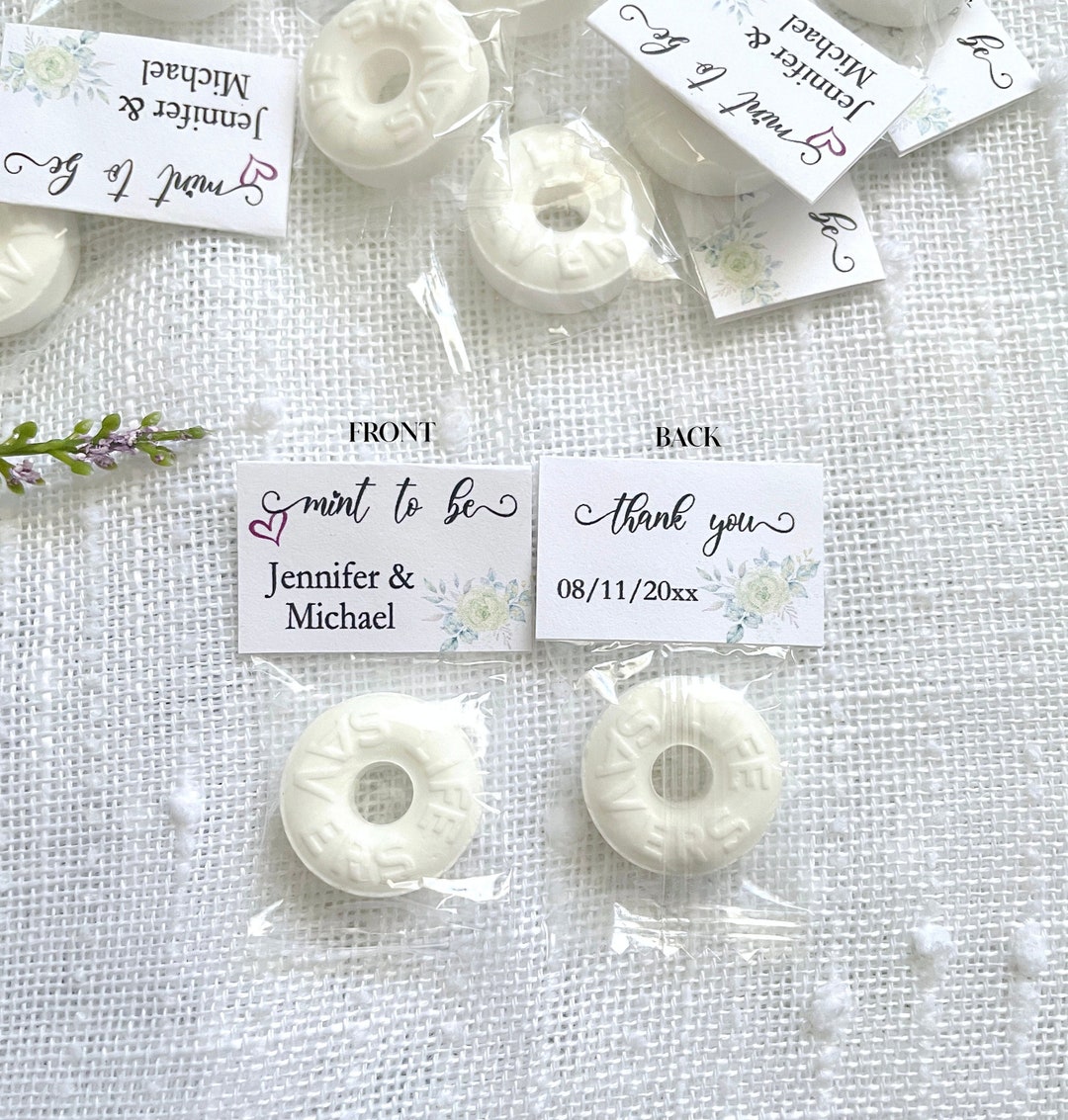 Personalized Wedding Mint Favors: Mint to Be, Bridal Shower Mints - Etsy