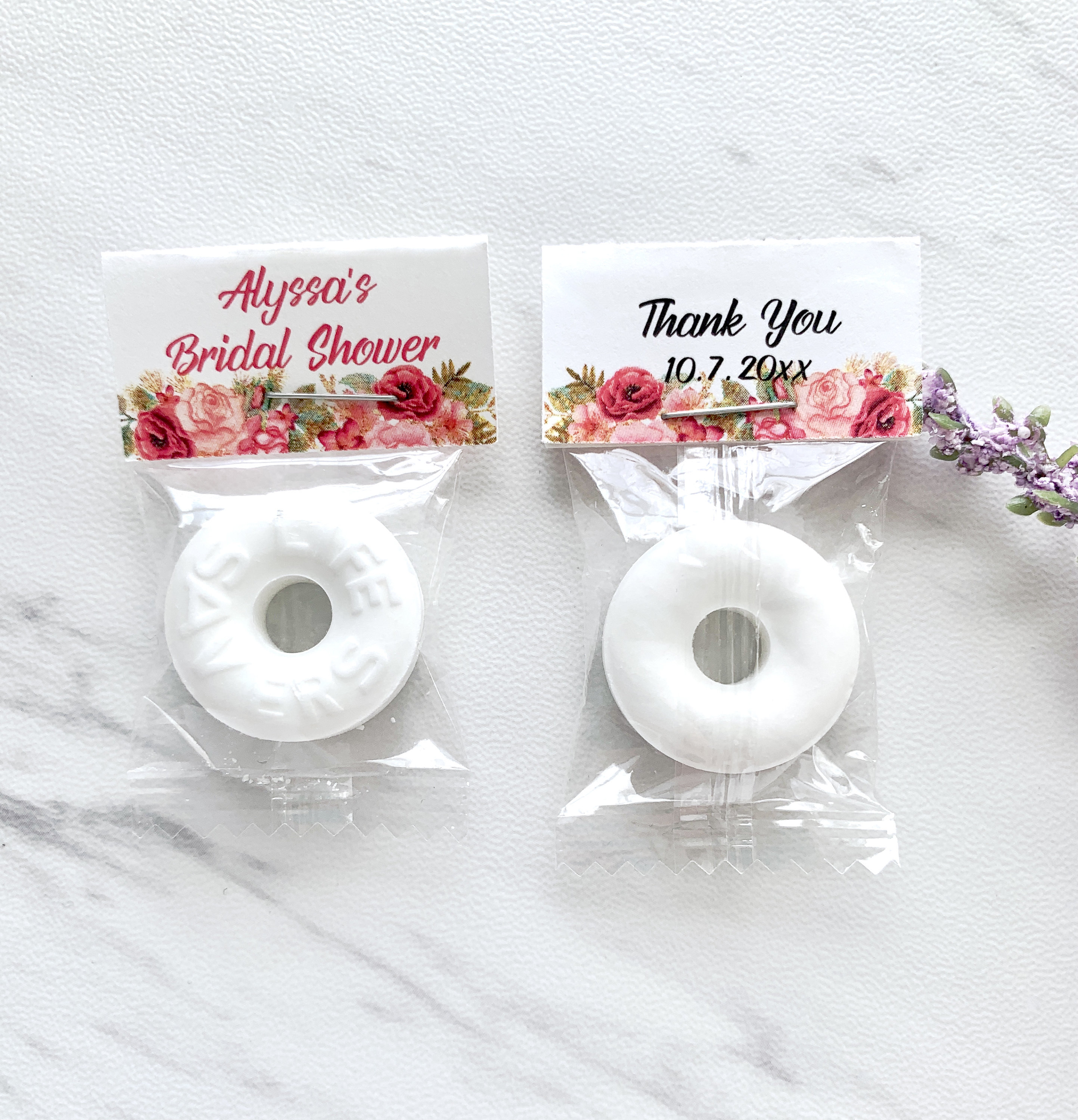 Bridal shower mint favors personalized mints favors for Etsy Nederland