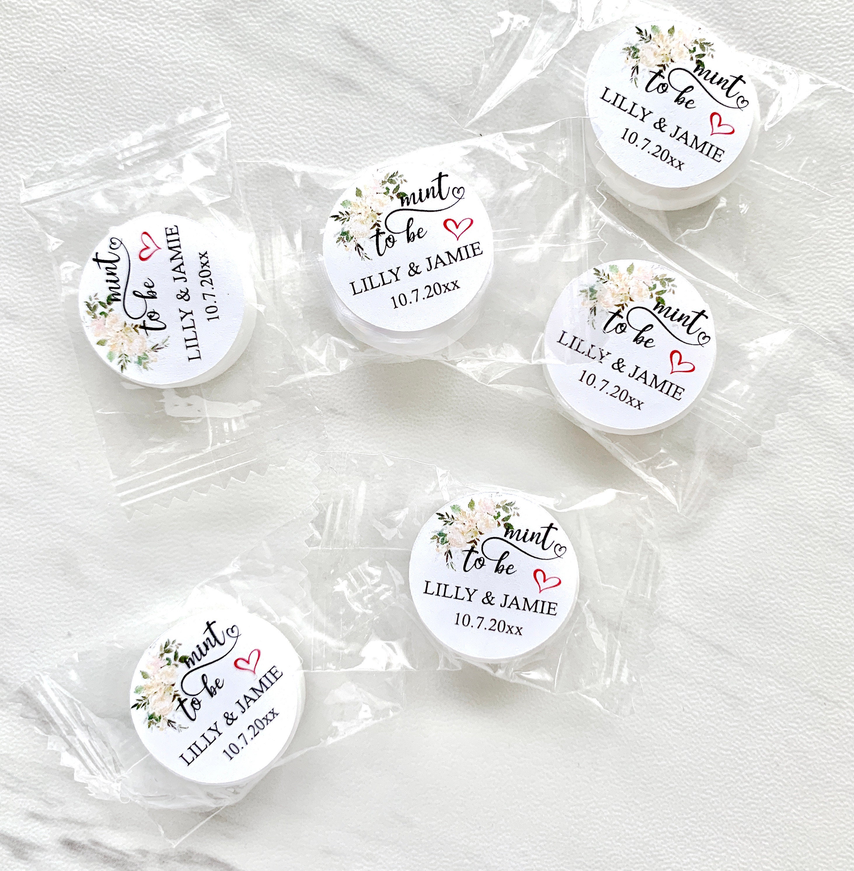 Personalized Mint to Be Stickers: Wedding Favor Labels (80/sheet) - Etsy