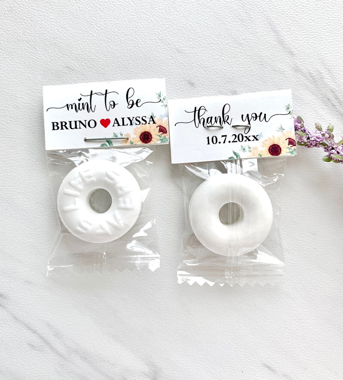 Wedding Mints Personalized Mint Favors Mint to Be Wedding Etsy