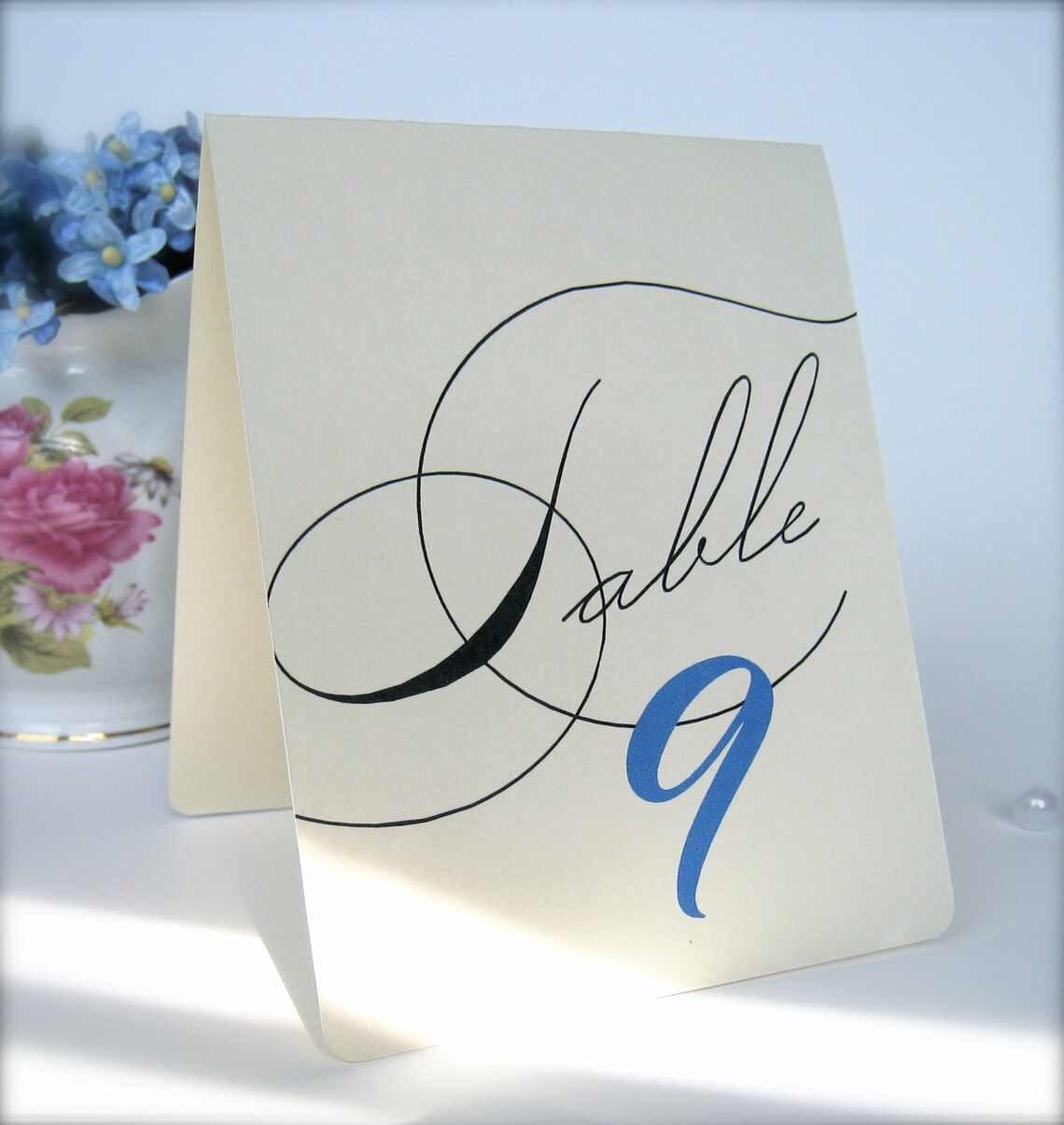 Folded table numbers wedding table numbers table number Etsy