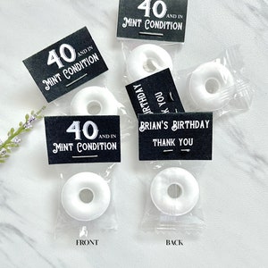 Personalized Birthday Mints: Edible Party Favors