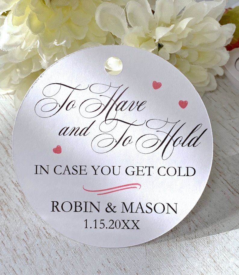 Blanket Tags Wedding Favor Tags Labels for Pashmina Favors Etsy