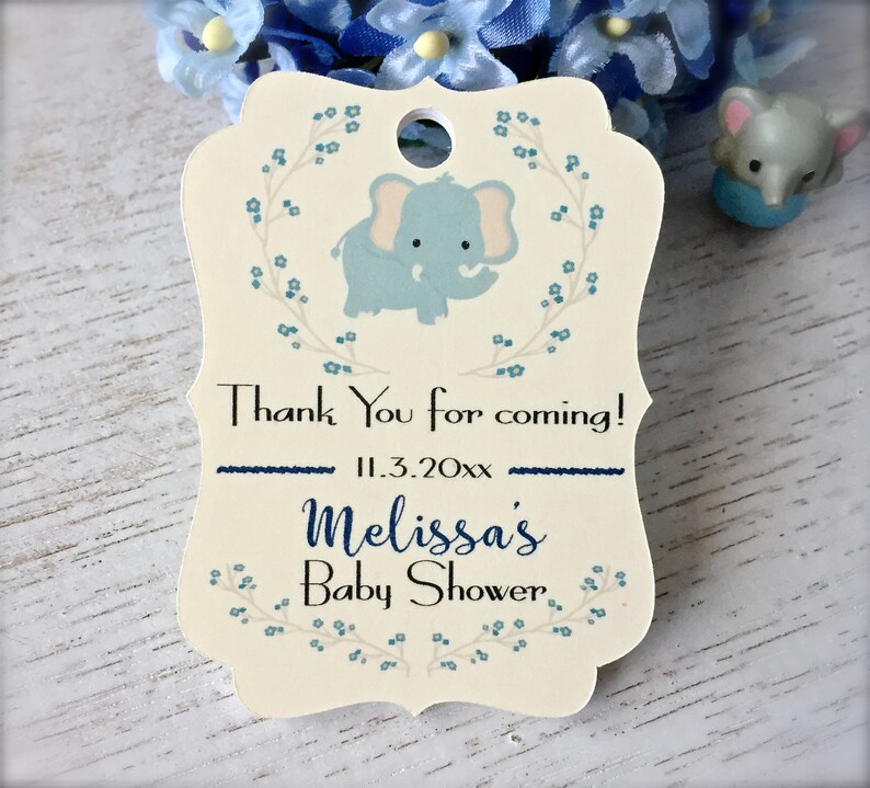 Personalized Baby Shower Tags Baby Boy Shower Favor Labels Etsy