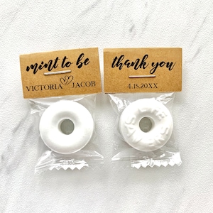 Wedding mint favors, personalized wedding favors, mint to be, engagements mints, bridal shower affordable favors