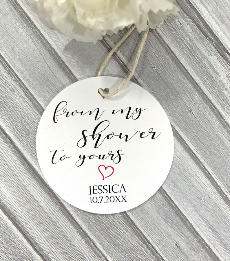 From My Shower to Yours Soap Favor Tags Bath Salts Labels Etsy