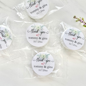 Wedding mints, personalized mint favors