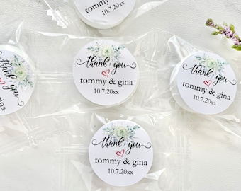 Wedding mints, personalized mint favors