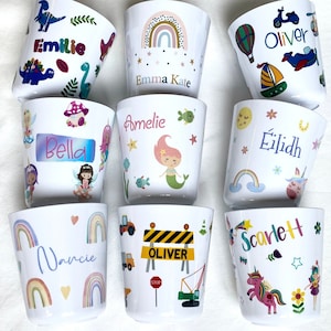 Personalised Plastic Child's Cup Unbreakable 8oz Beaker / Gift for Toddler Son or Daughter / Gifts for Grandchildren - Choice of Design