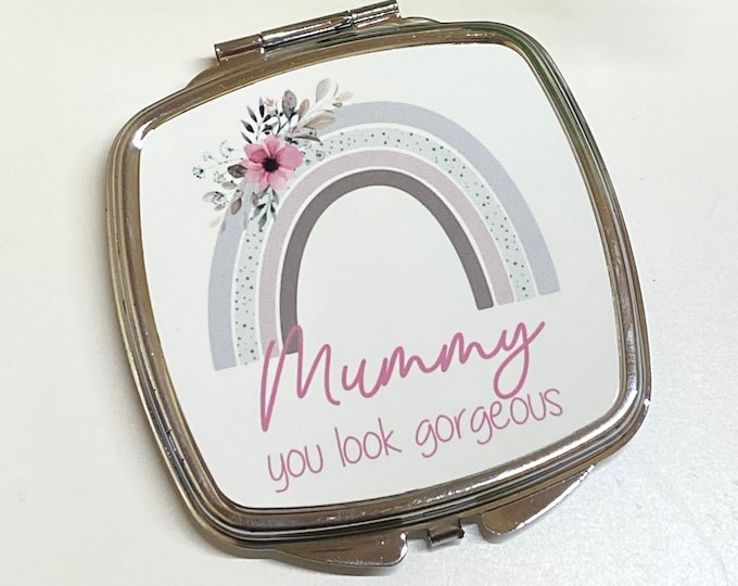 Personalised Gift for Mum Mother's Day Mirror - Gift from Daughter Son, Mother's Day Gift Ideas, Personalised Mirror Mum Gift Letterbox Gift